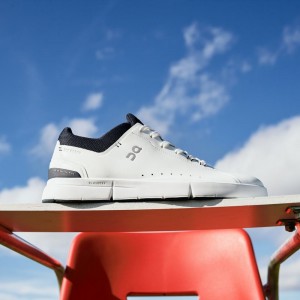 Adidasi Tenis On THE ROGER Advantage Barbati Albi | 032694-EDI