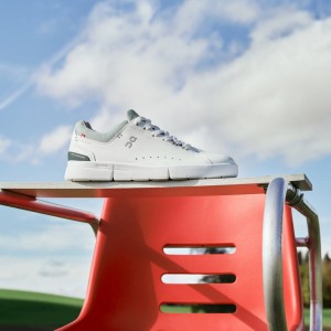 Adidasi Tenis On THE ROGER Advantage Dama Albi | 516290-PMH