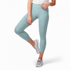 Running Leggings On Tights 7/8 Dama Masline Verzi | 960238-PIG